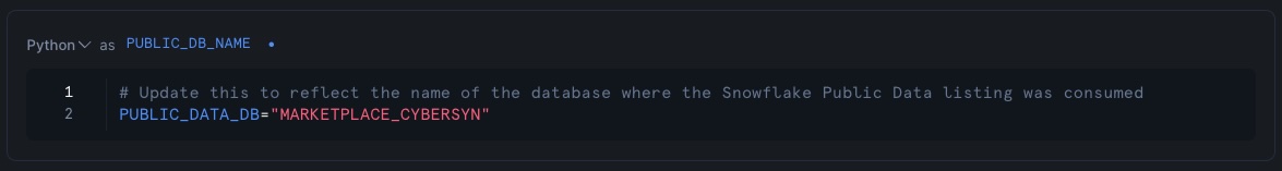 Update variable