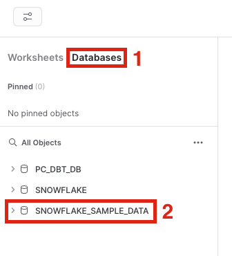Snowflake Sample Data Database
