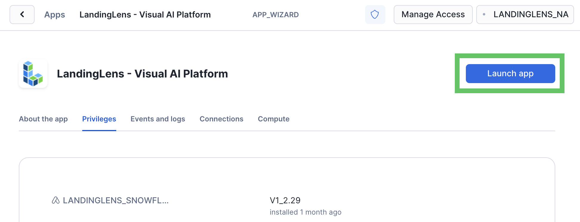 Launch the app