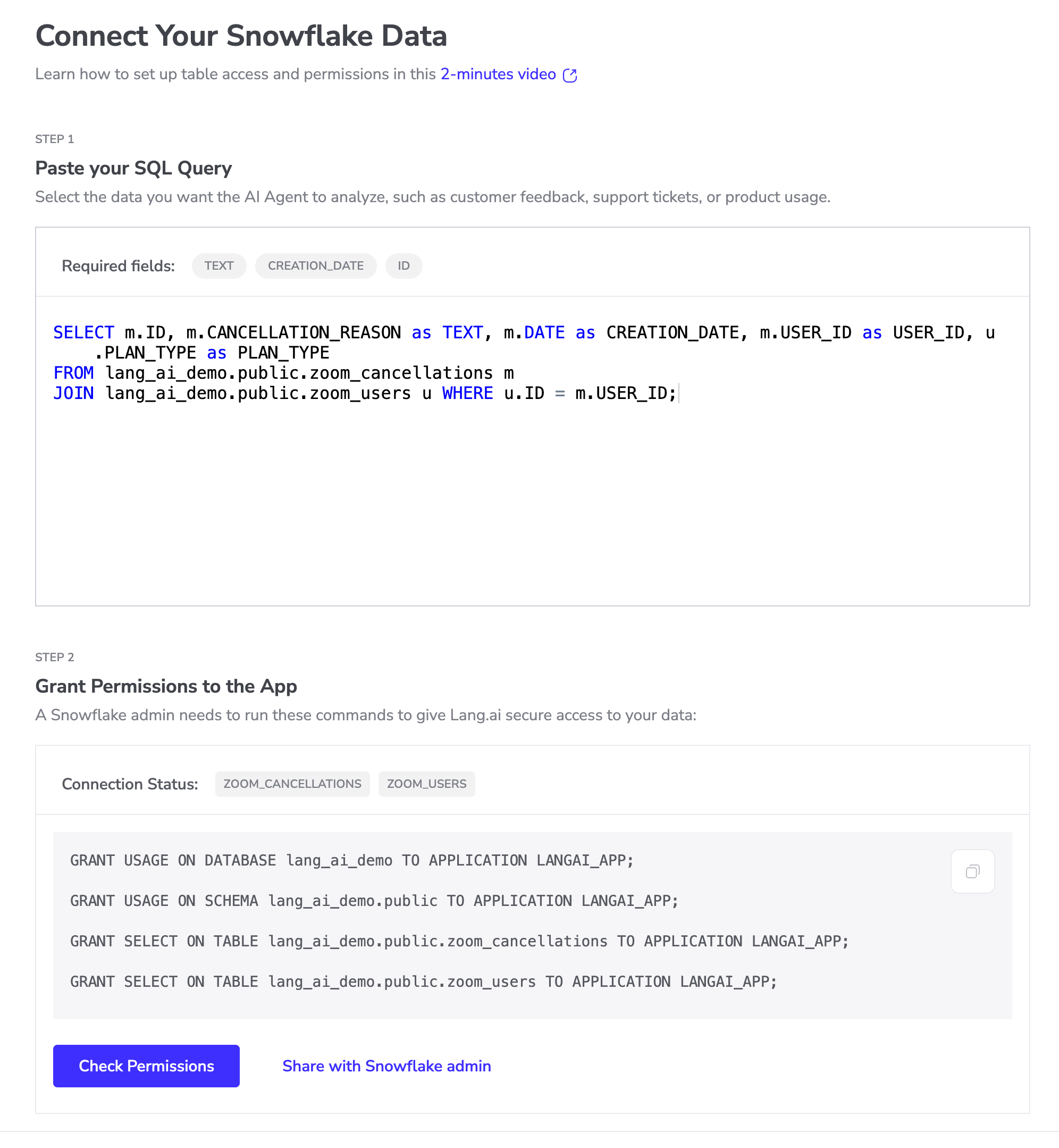 Connect Your Snowflake Data