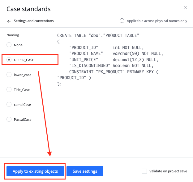 Case Standard