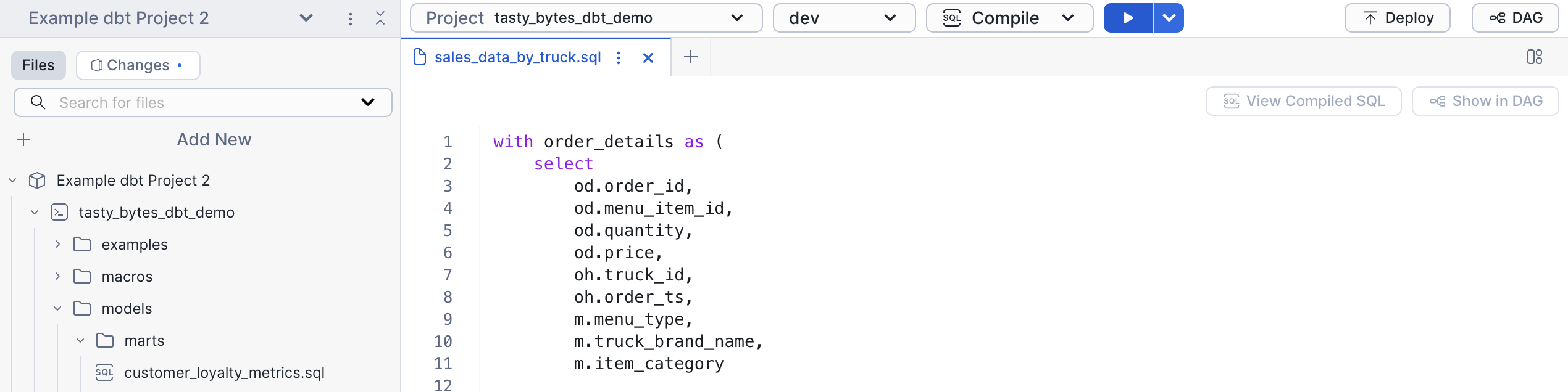dbt-compile