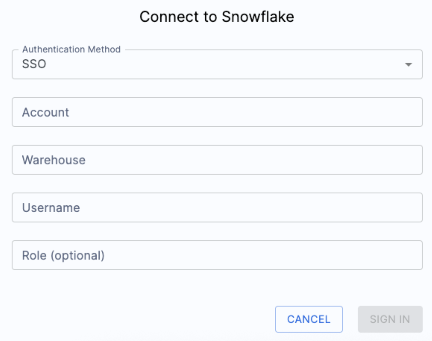 connectToSnowflake