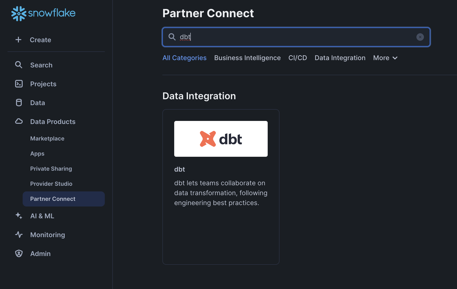 dbt-partner-connect