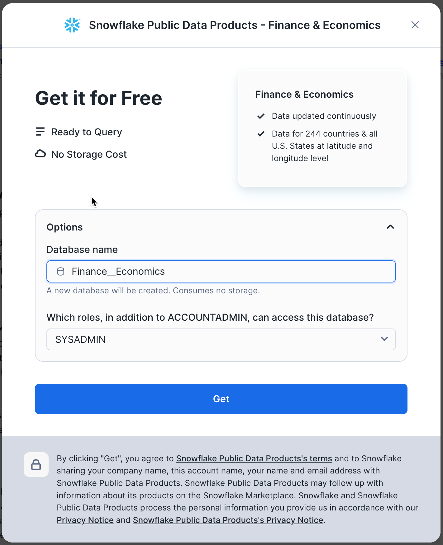 get data fields