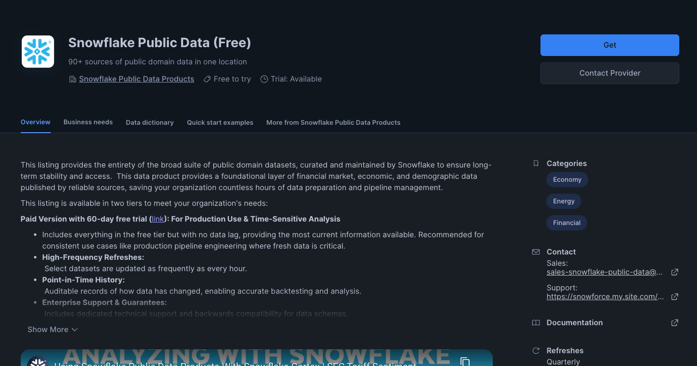 get data fields