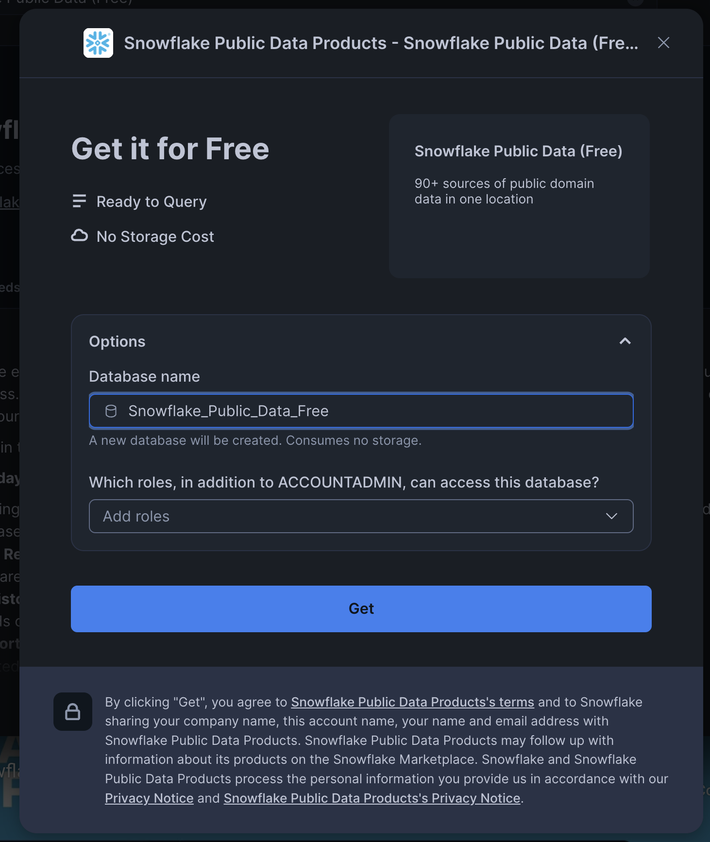 get data fields