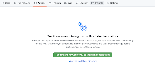 Enable GitHub Actions