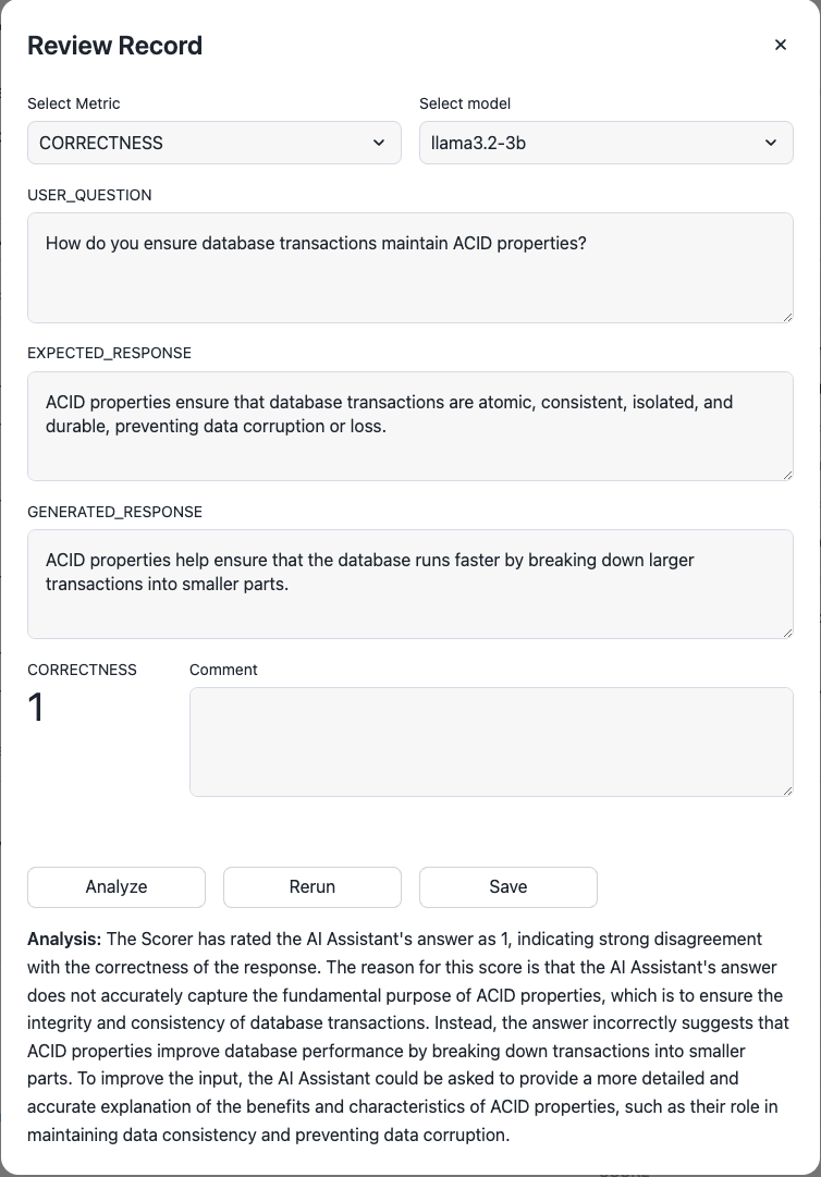 Analyze Result