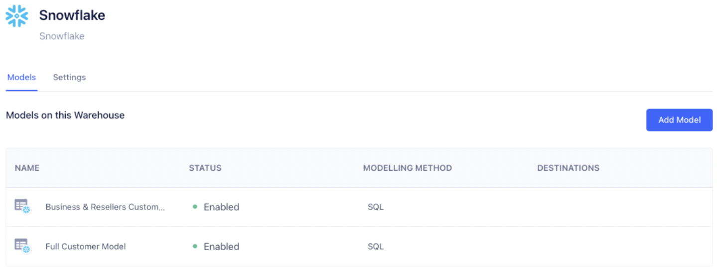 Adding a Reverse ETL Model in Segment