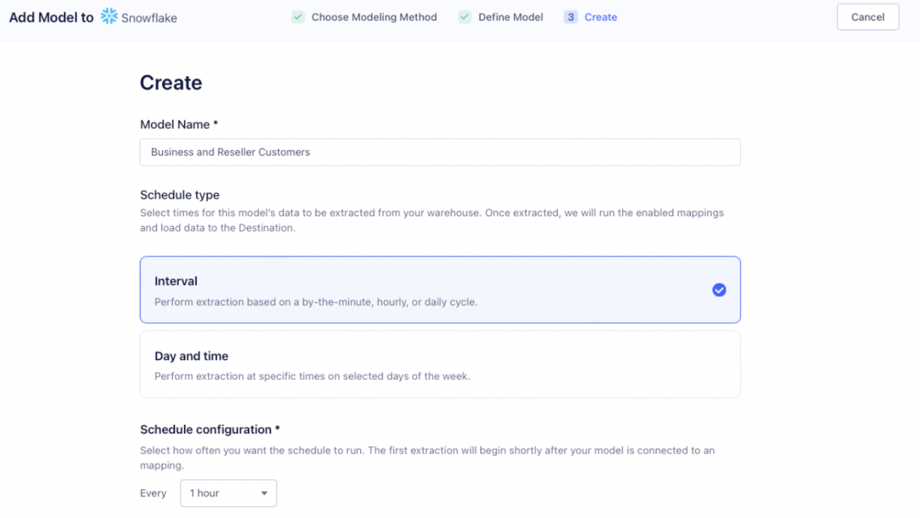 Scheduling model runs