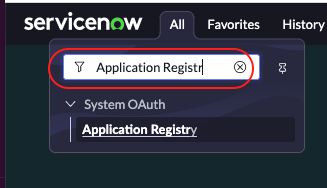 Application Registry