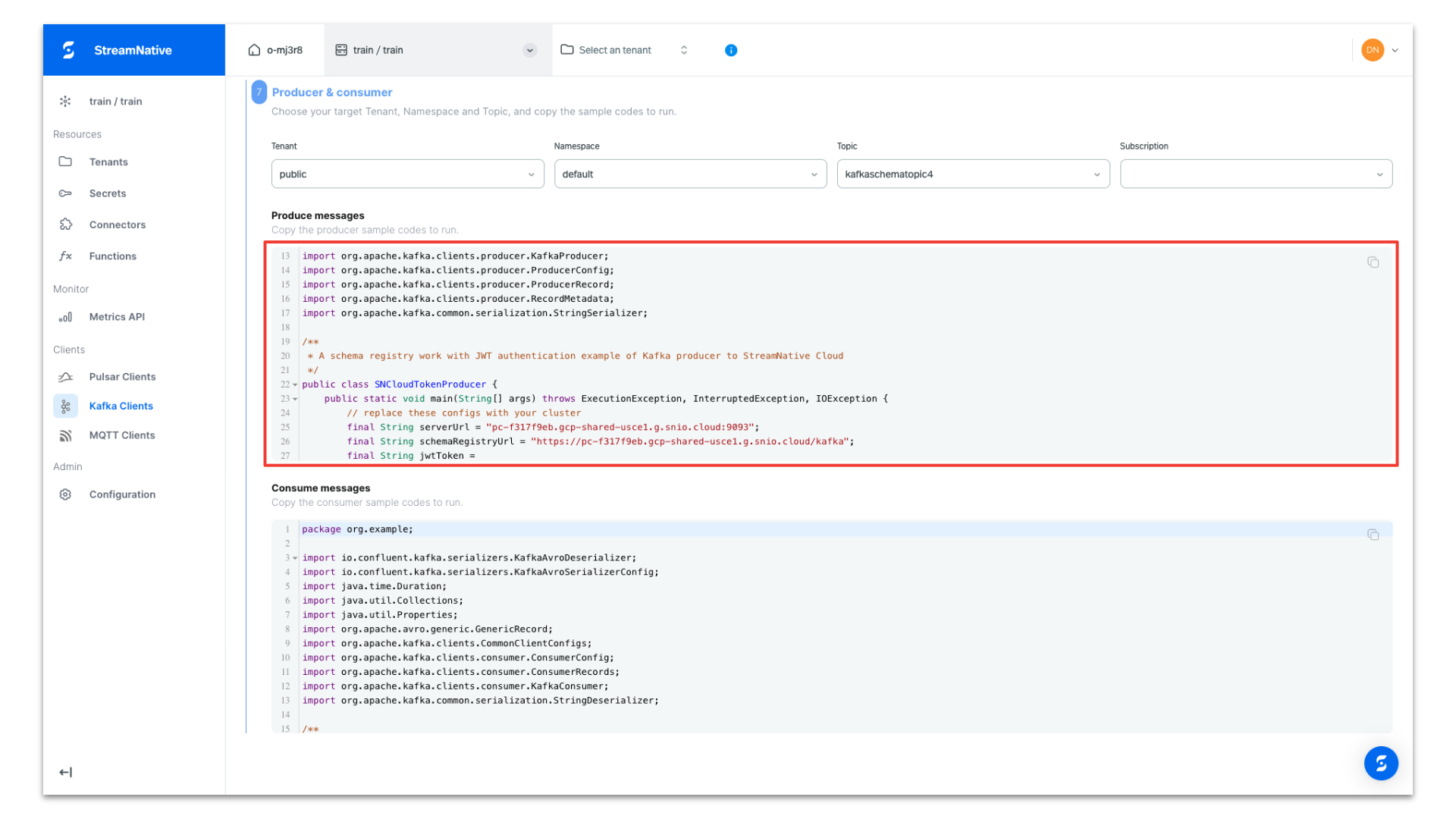 Copy Producer Code