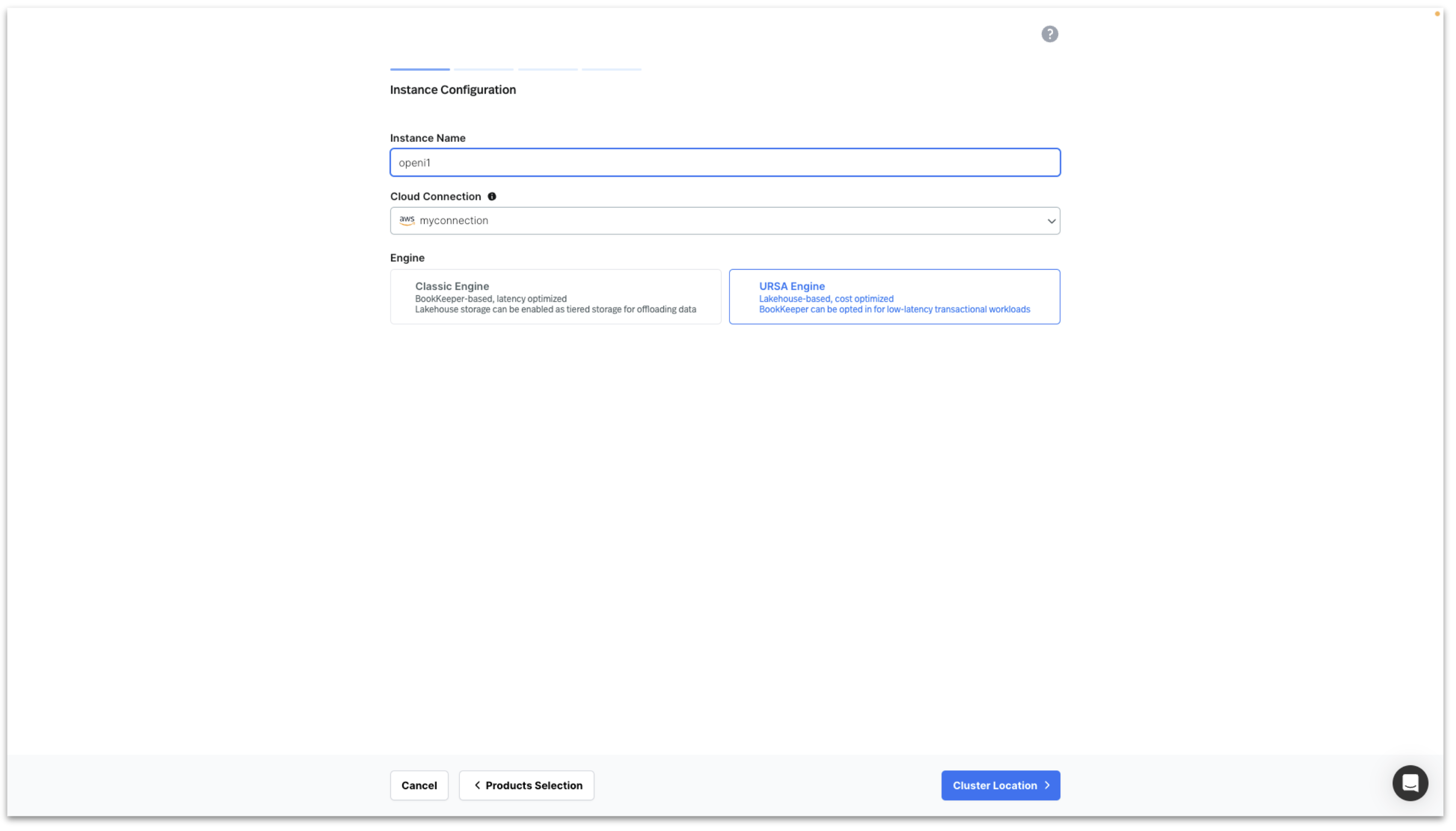 Enter Instance Name