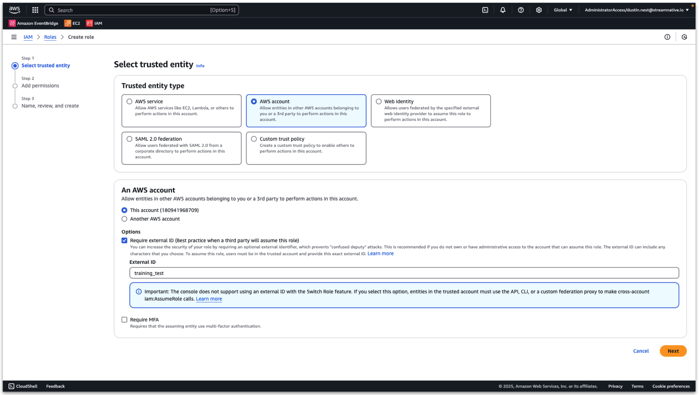 Set External ID