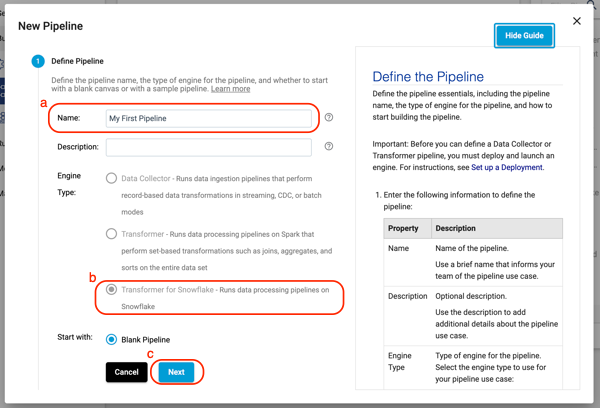 Pipeline Settings