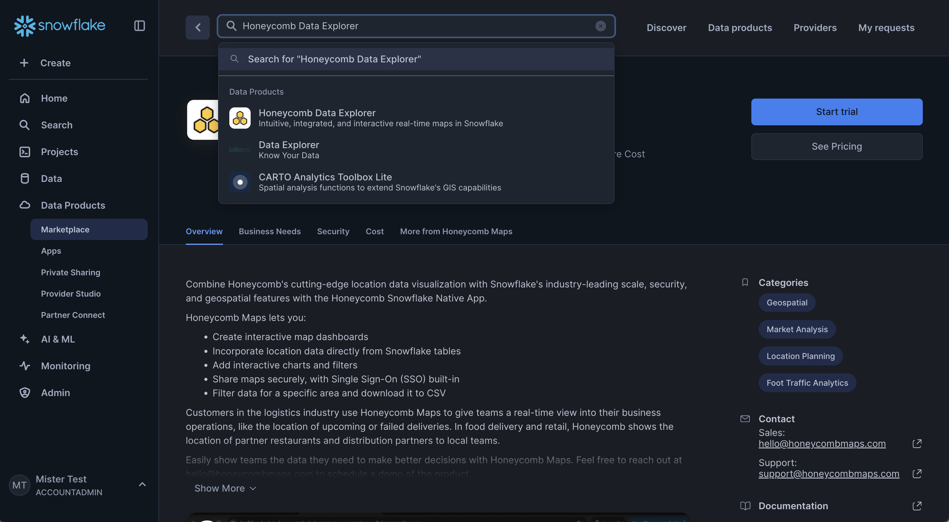 Marketplace Navigation